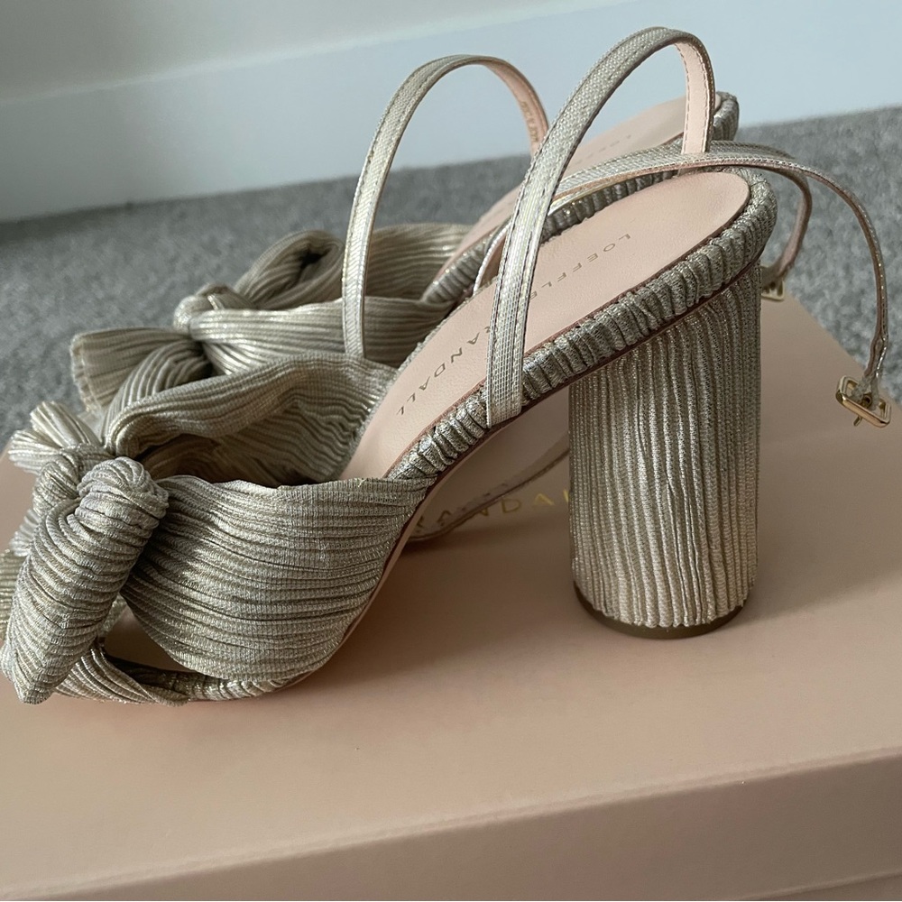 Elegant Gold Strappy Heels